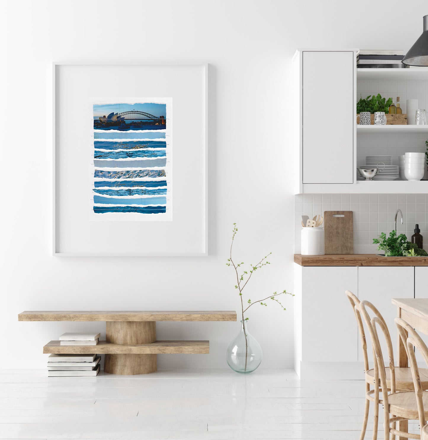 SEWN Collage 11x14 - Sydney Harbour Bridge Blue
