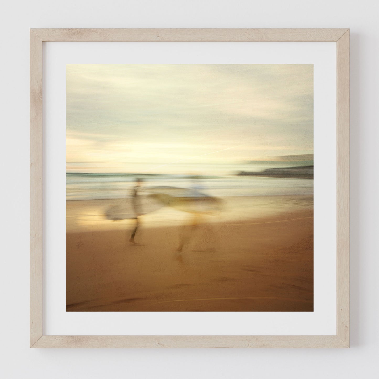 Abstract Surfers at Manly Beach