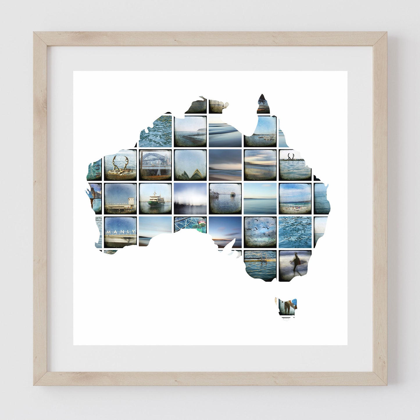 Print - Australia Montage #1 Blue