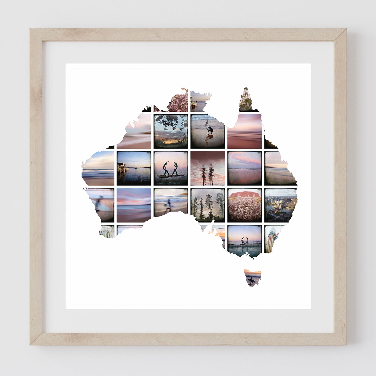 Print - Australia Montage #1 Pink