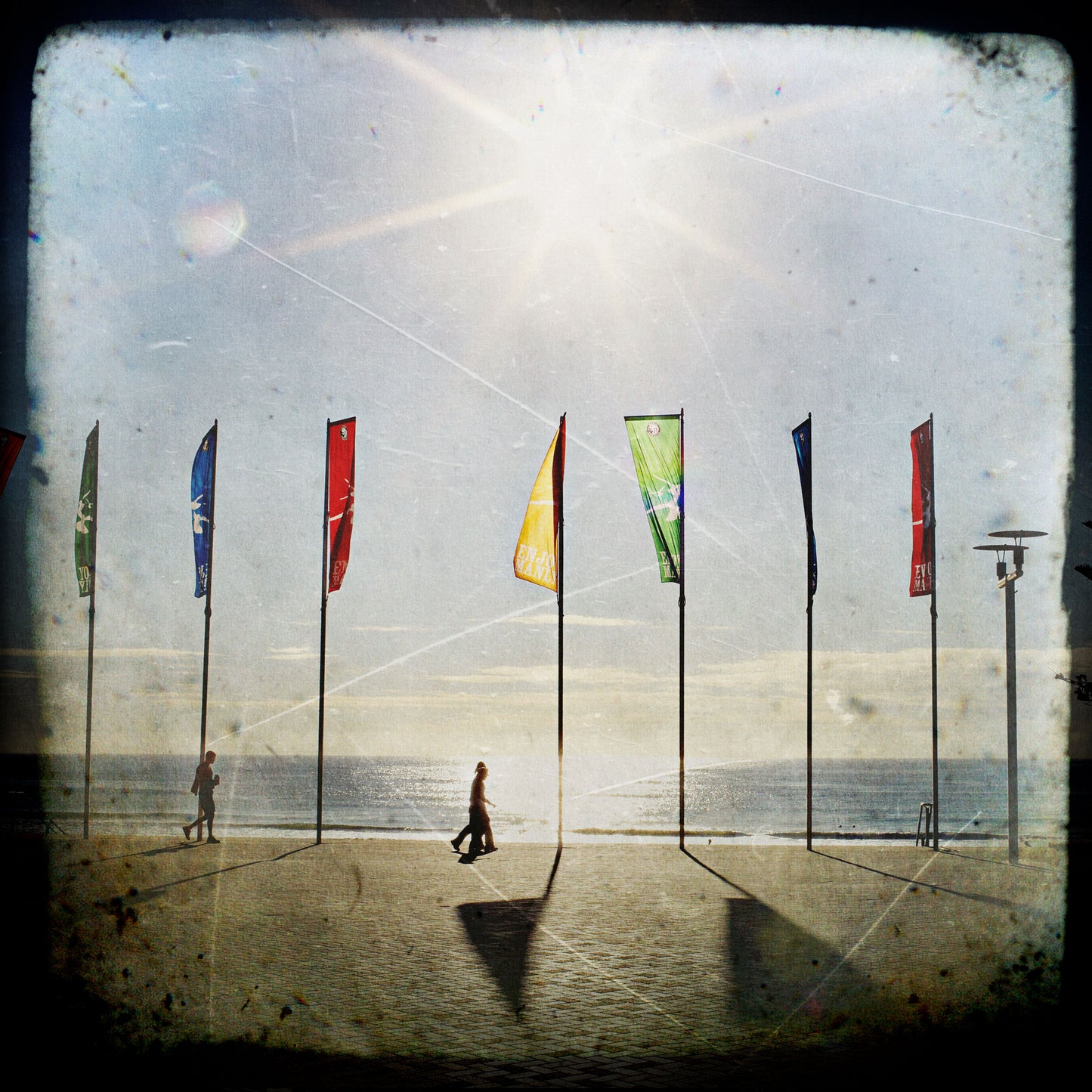 Flags at the Corso in Manly