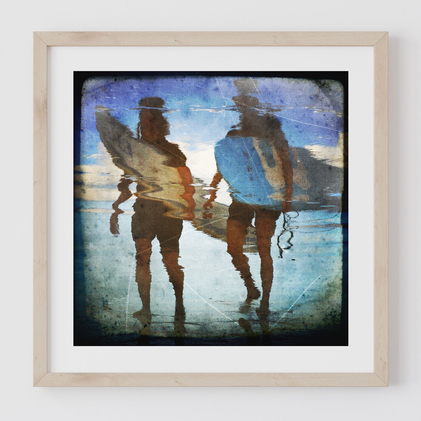 Reflection of Two Surfers #1