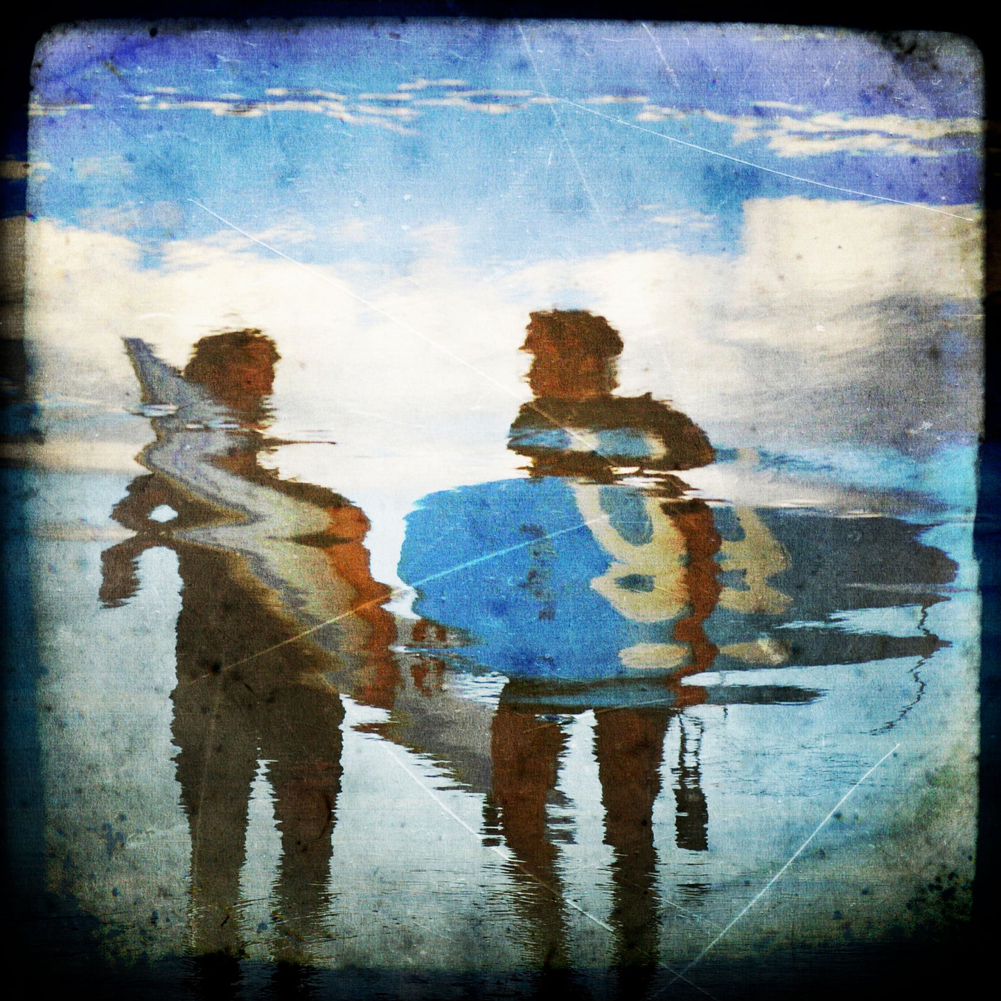 Reflection of Two Surfers #2