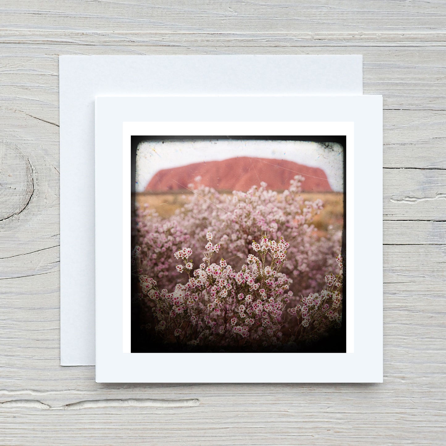 Greeting Card - Uluru Pink1