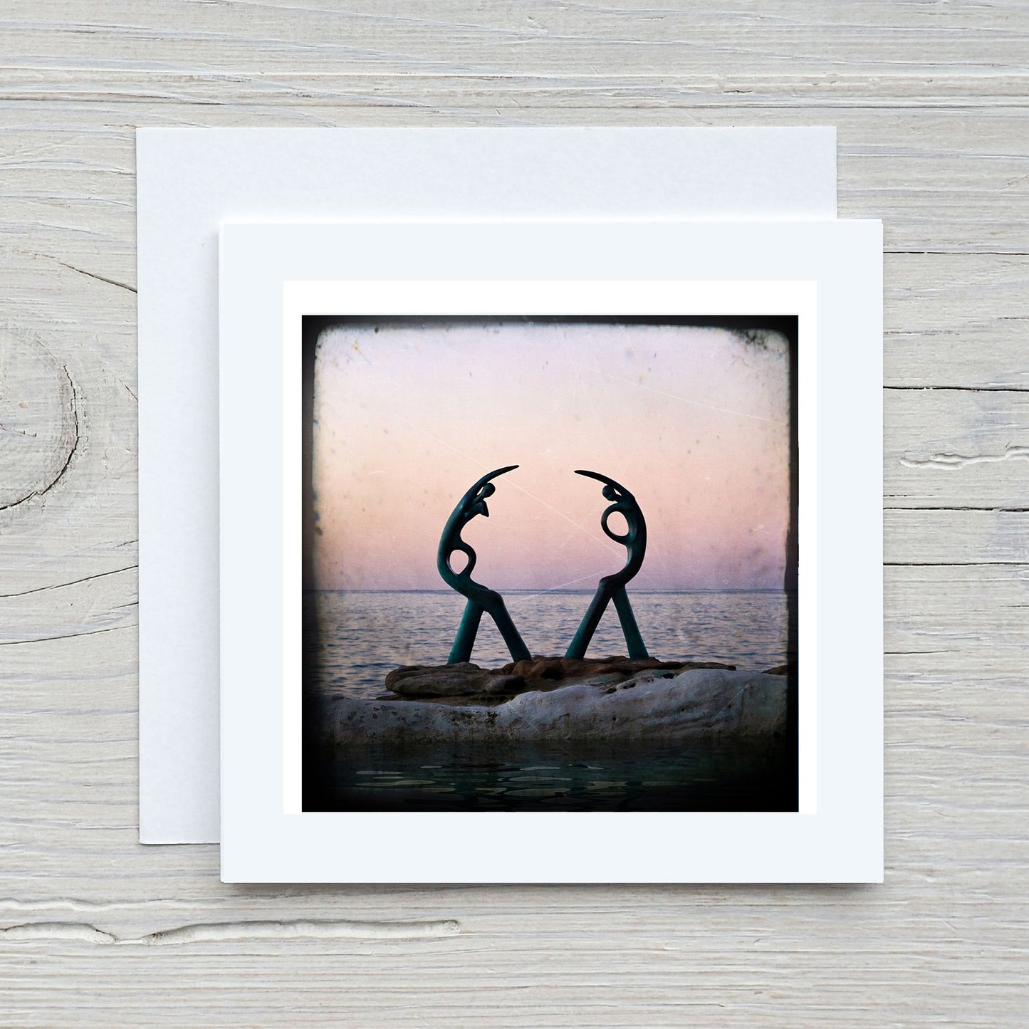 Greeting Card - Manly Bower Statue 2