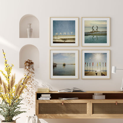 Flags at the Corso in Manly SQ