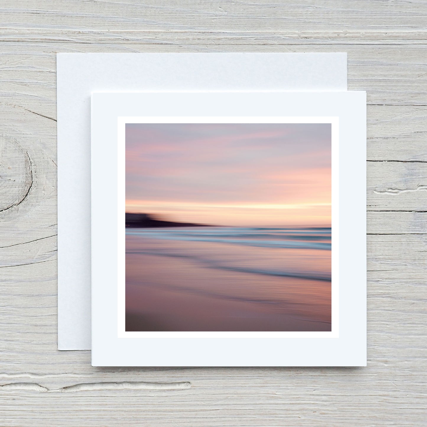 Greeting Card - Pearl Beach Pink