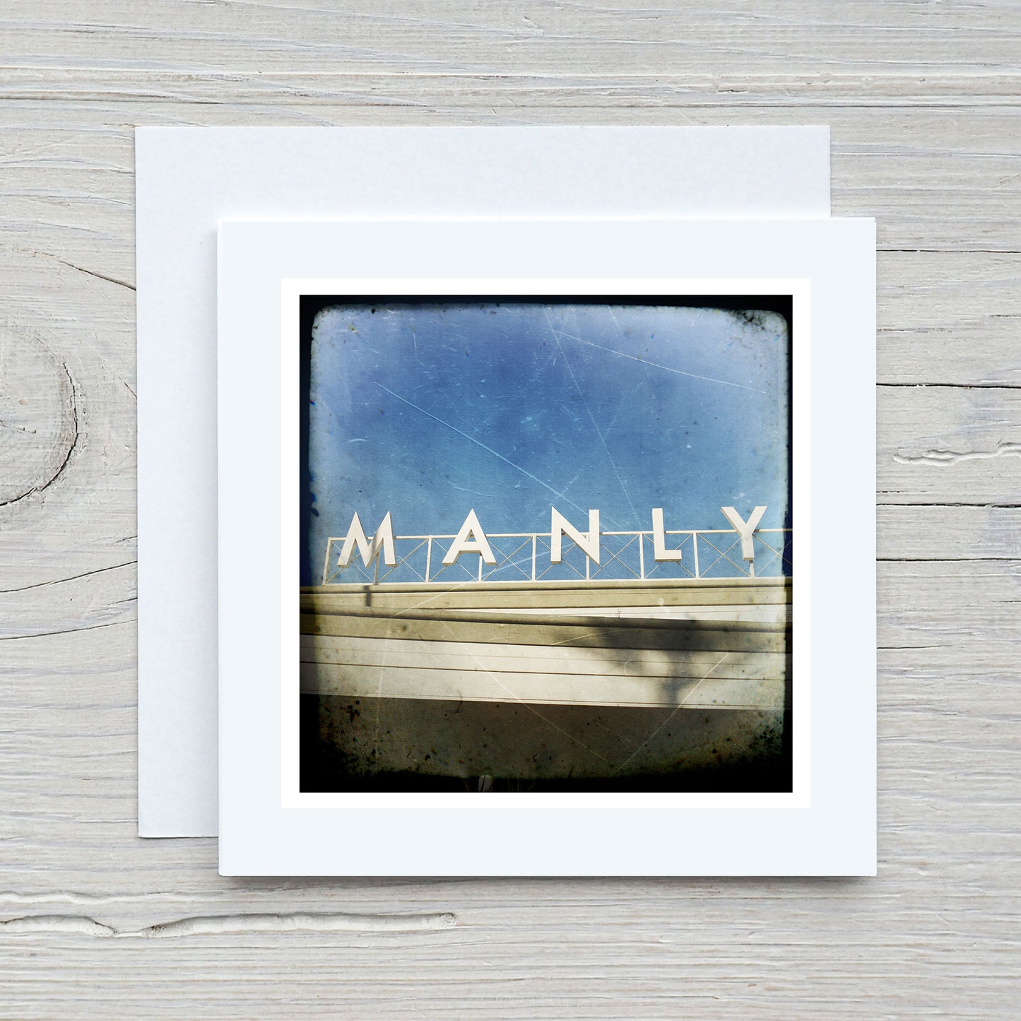 Greeting Card - Manly Wharf Sign