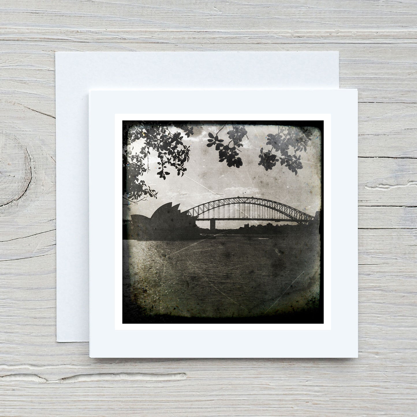 Greeting Card - Sydney Harbour Bridge Black and White