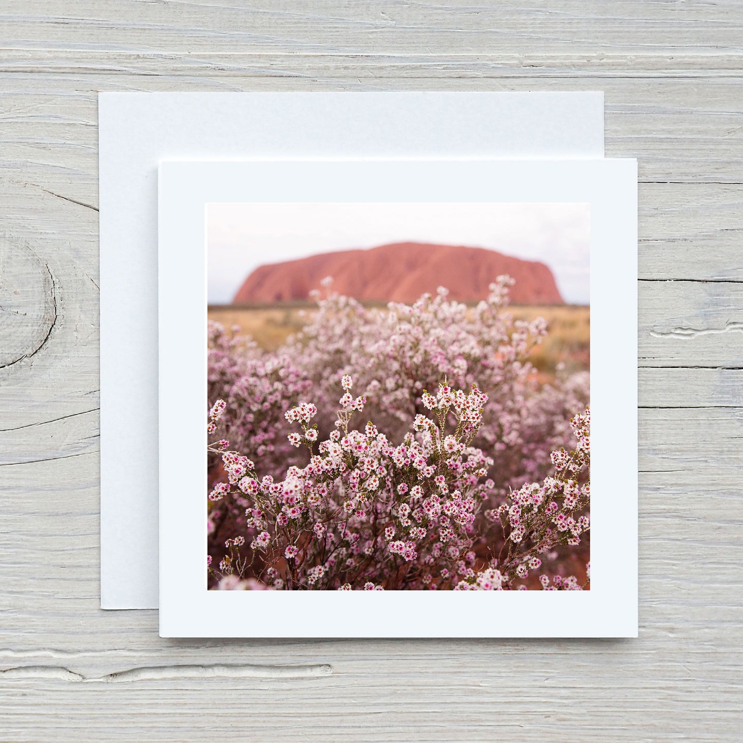 Greeting Card - Uluru Pink