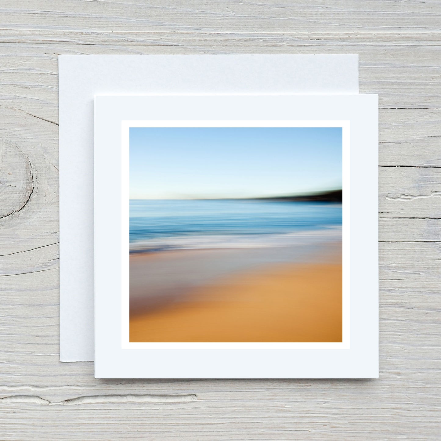 Greeting Card - Pearl Beach Blue