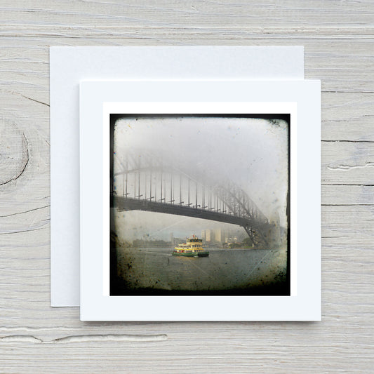 Greeting Card - Sydney Harbour Bridge Ferry