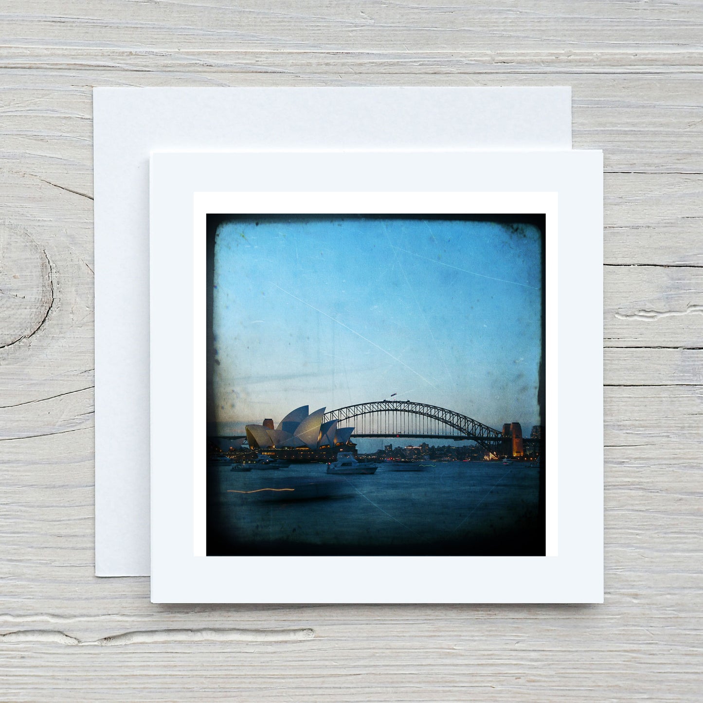 Greeting Card - Sydney Harbour Bridge Blue