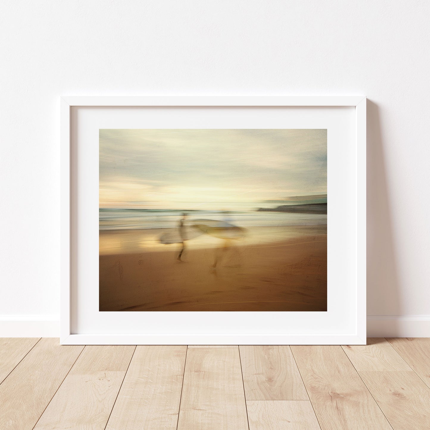 Abstract Surfers at Manly Beach Landscape