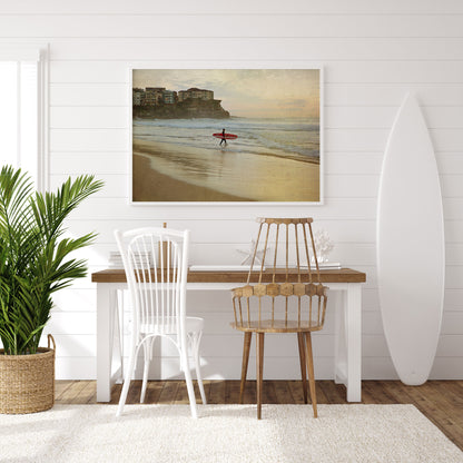 Surfer at Queenscliff Landscape